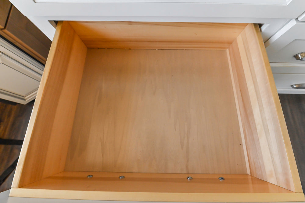 Forevermark Traditional White Kitchen Corner with White Marble Countertops