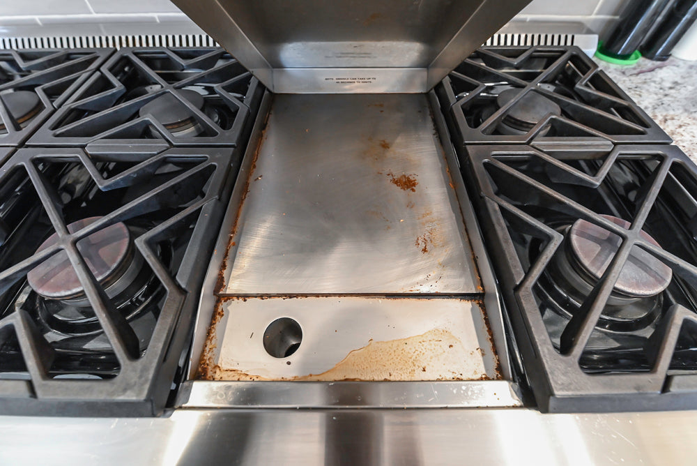 Custom Traditional Cream Kitchen with Island, Granite Countertops and 48" Range