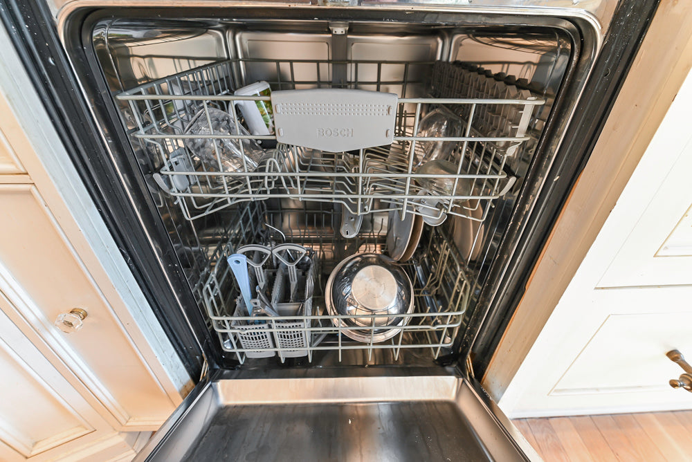 Custom Traditional Cream Kitchen with Island, Granite Countertops and 48" Range