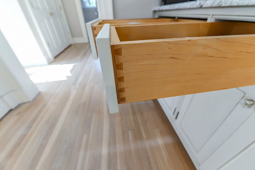 Custom Traditional Cream Kitchen with Island, Granite Countertops and 48" Range