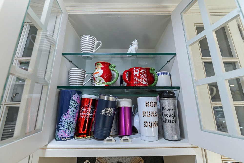 Custom Traditional Cream Kitchen with Island, Granite Countertops and 48" Range