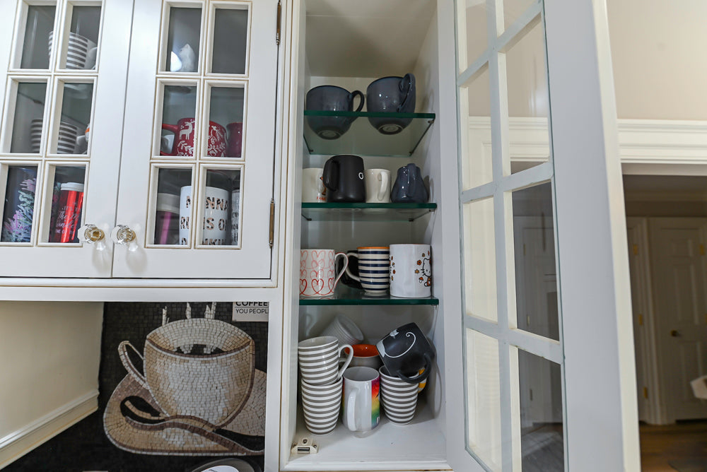 Custom Traditional Cream Kitchen with Island, Granite Countertops and 48" Range