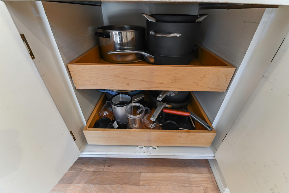 Custom Traditional Cream Kitchen with Island, Granite Countertops and 48" Range