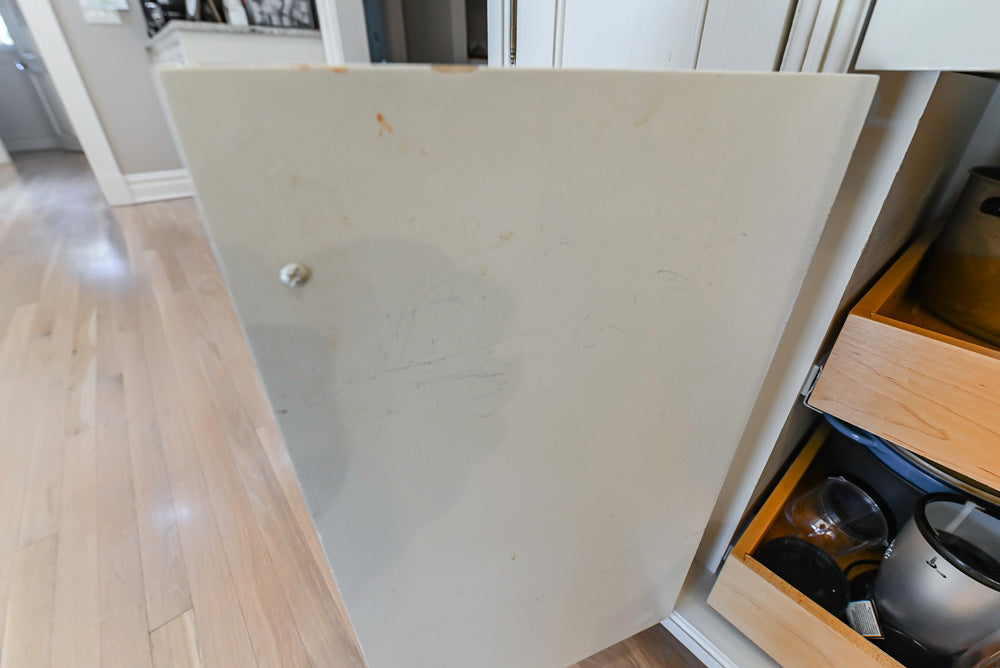 Custom Traditional Cream Kitchen with Island, Granite Countertops and 48" Range