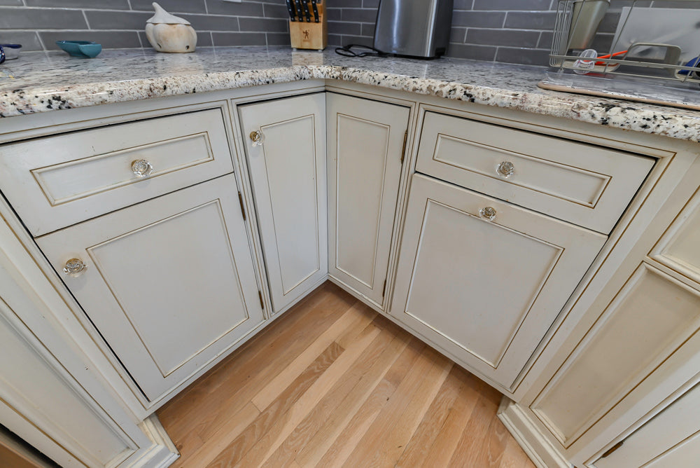Custom Traditional Cream Kitchen with Island, Granite Countertops and 48" Range