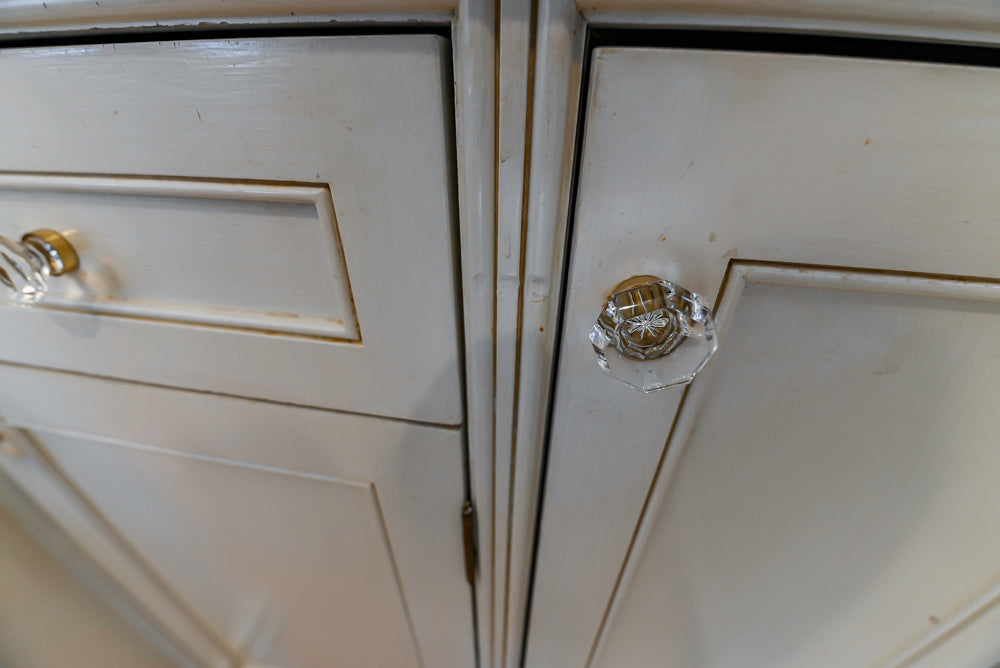 Custom Traditional Cream Kitchen with Island, Granite Countertops and 48" Range