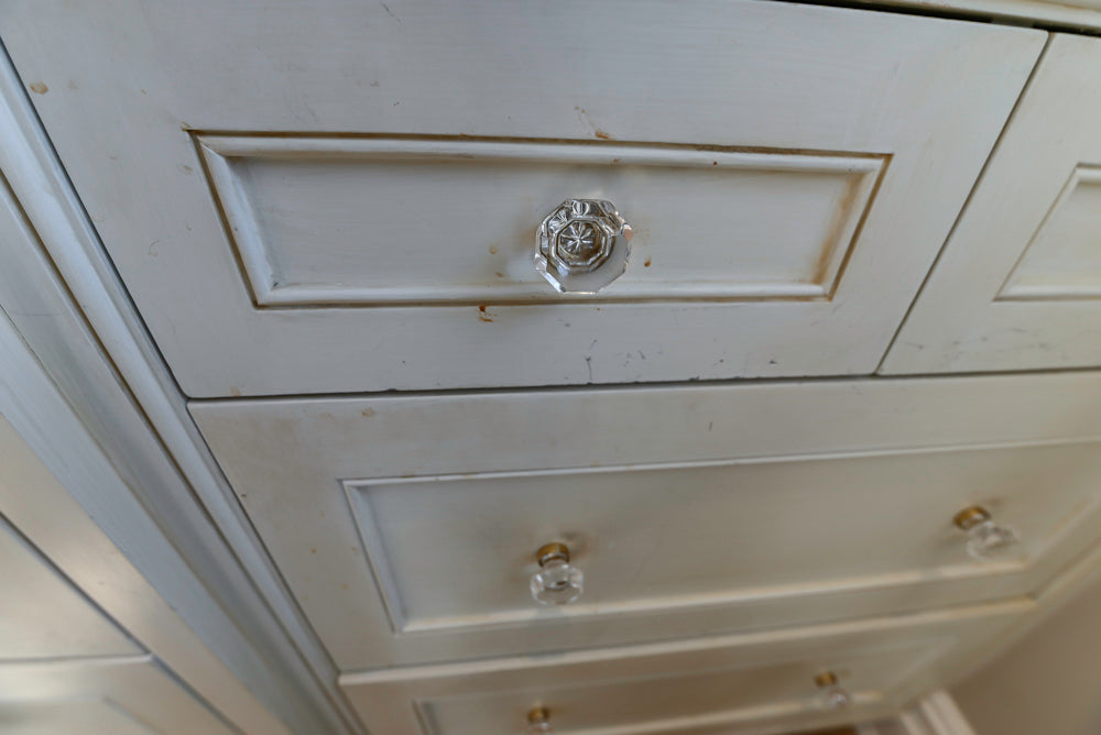 Custom Traditional Cream Kitchen with Island, Granite Countertops and 48" Range