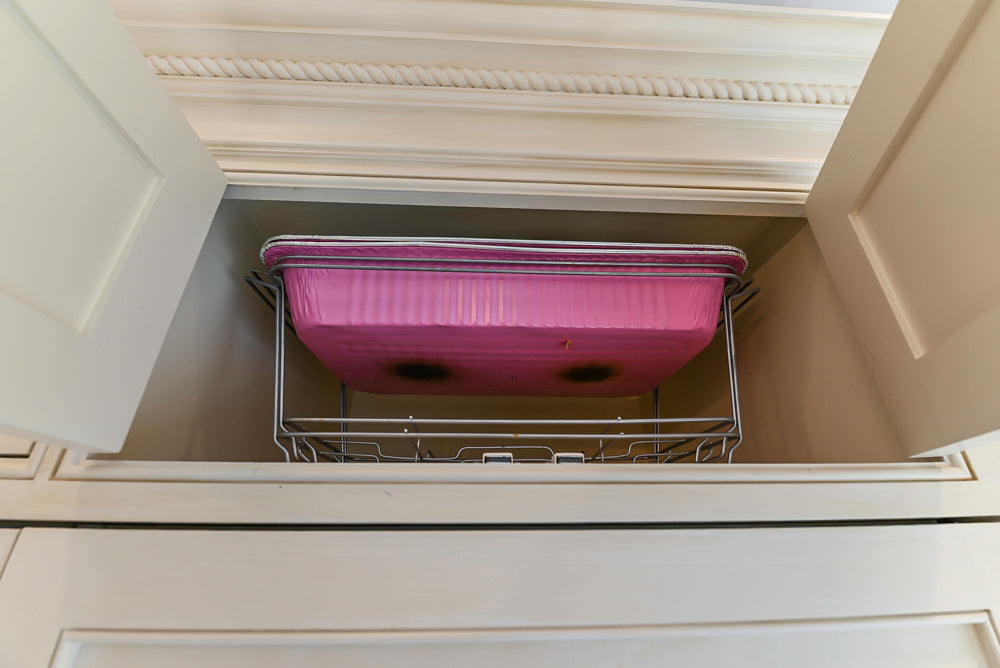 Custom Traditional Cream Kitchen with Island, Granite Countertops and 48" Range