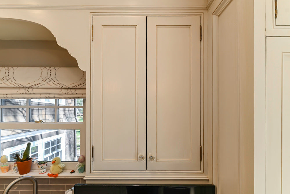 Custom Traditional Cream Kitchen with Island, Granite Countertops and 48" Range