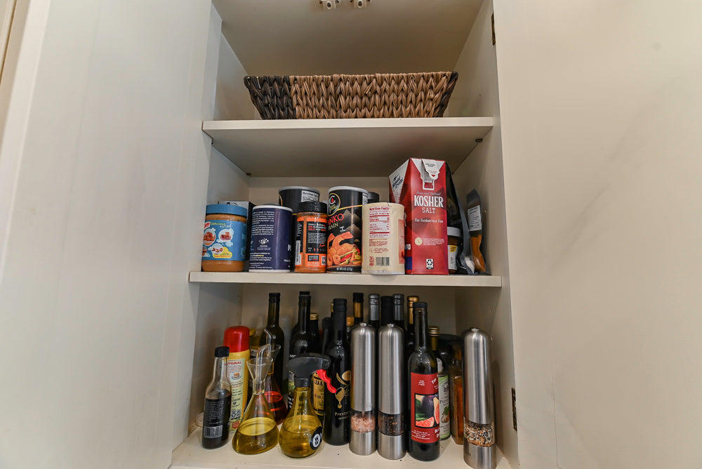 Custom Traditional Cream Kitchen with Island, Granite Countertops and 48" Range