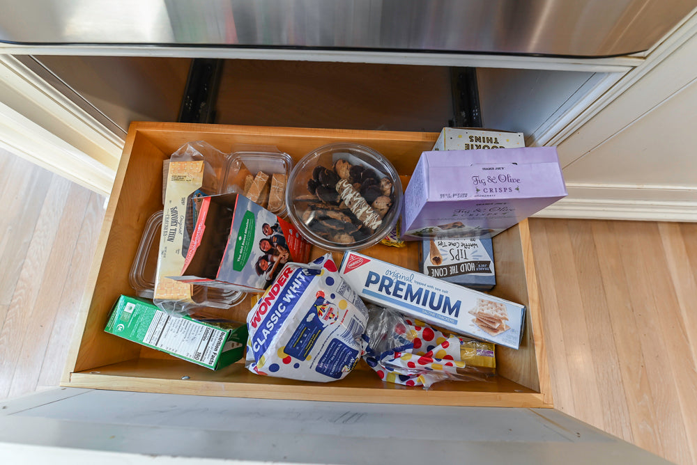 Custom Traditional Cream Kitchen with Island, Granite Countertops and 48" Range