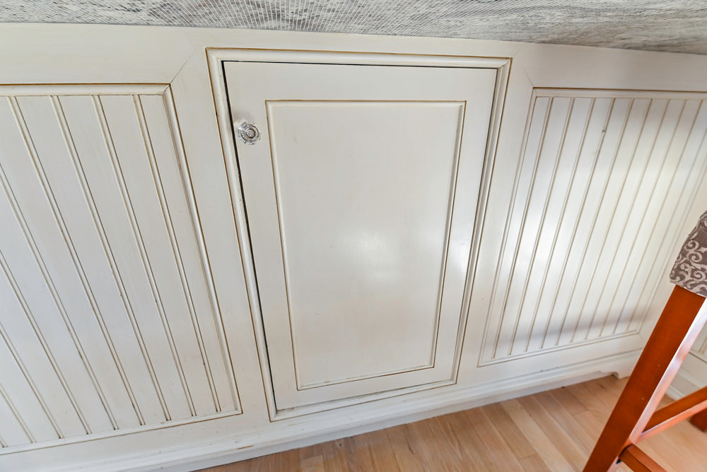 Custom Traditional Cream Kitchen with Island, Granite Countertops and 48" Range