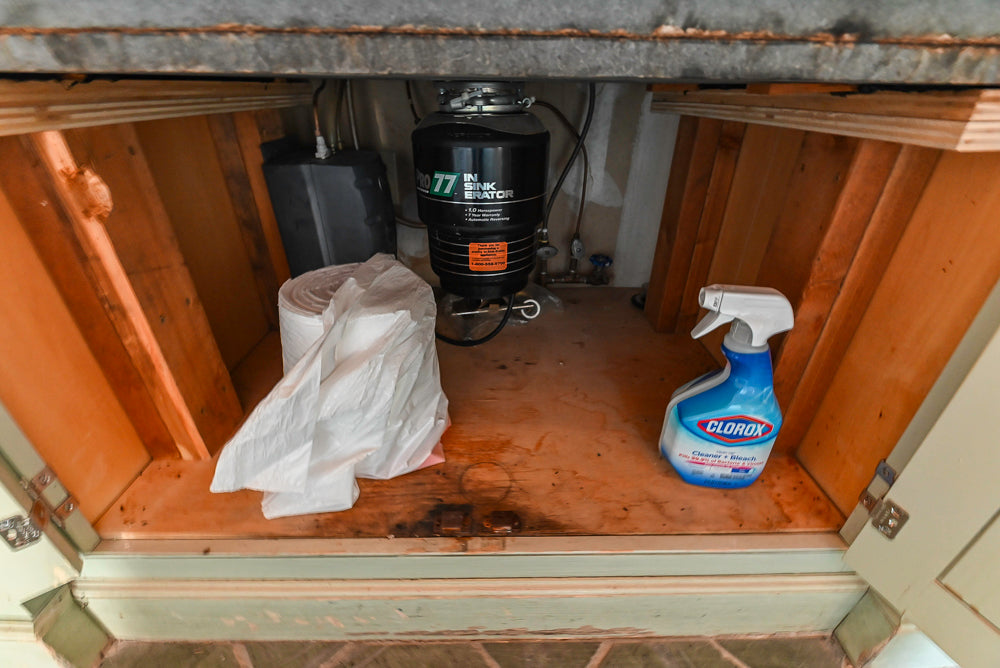 Traditional Washed Out Light Green Kitchen with Island, Granite Countertops and Viking Appliances