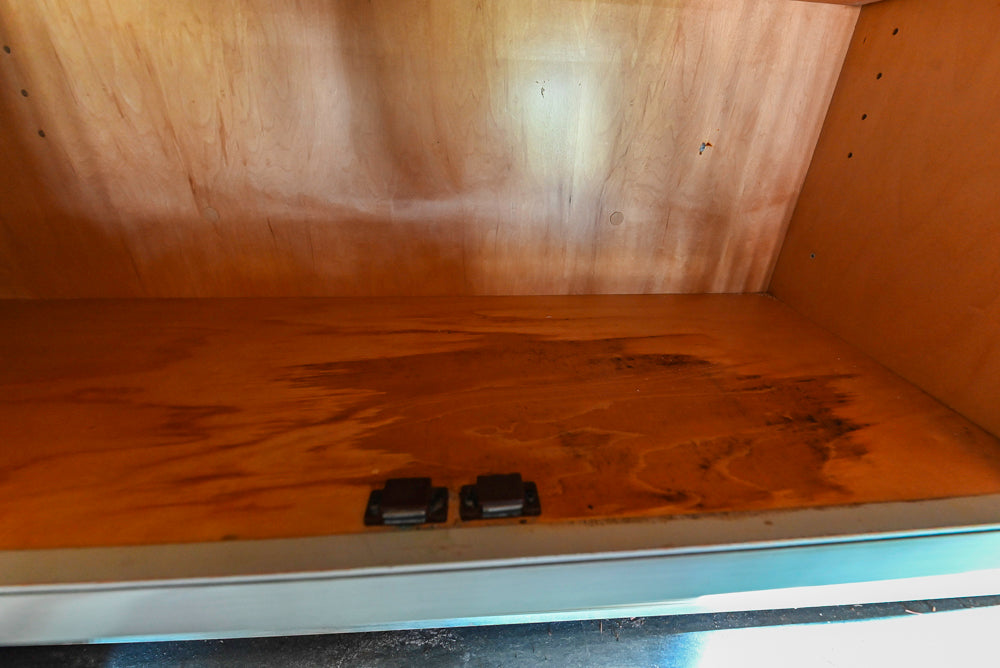 Traditional Washed Out Light Green Kitchen with Island, Granite Countertops and Viking Appliances