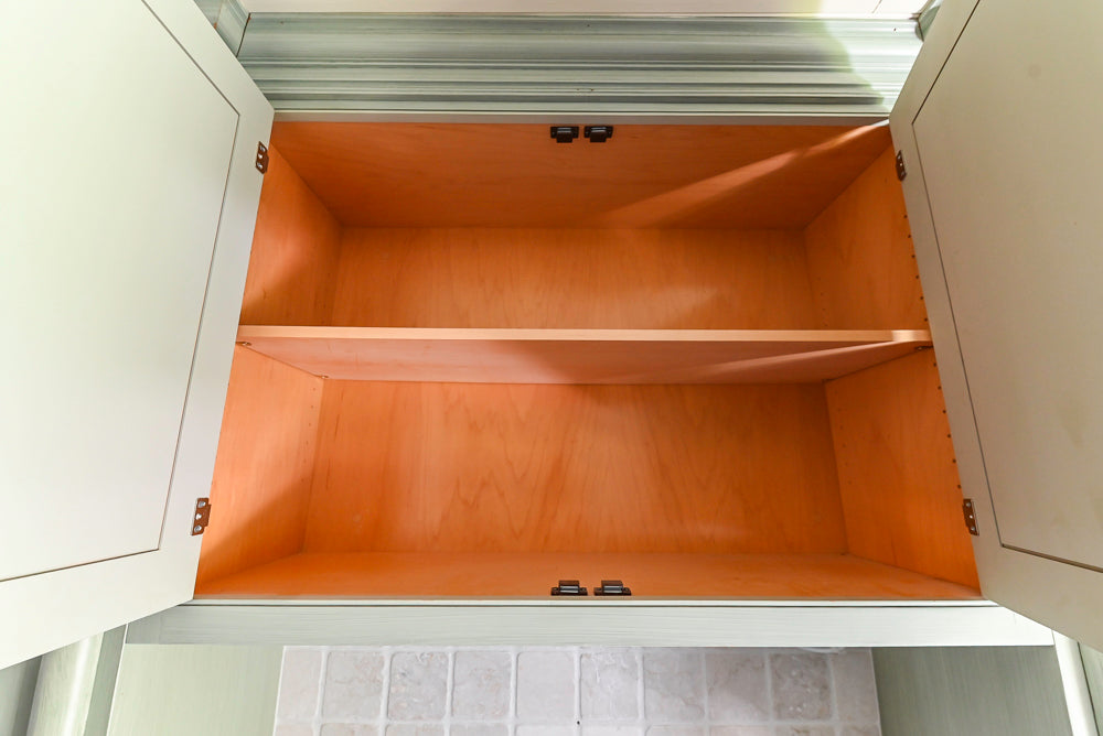 Traditional Washed Out Light Green Butler's Pantry with Granite Countertops and Viking Appliances