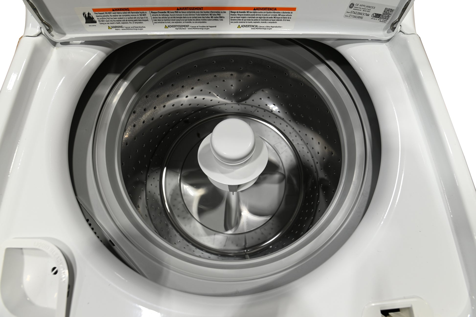 GE GTW220ACK7WW 27" White Top Load Washer
