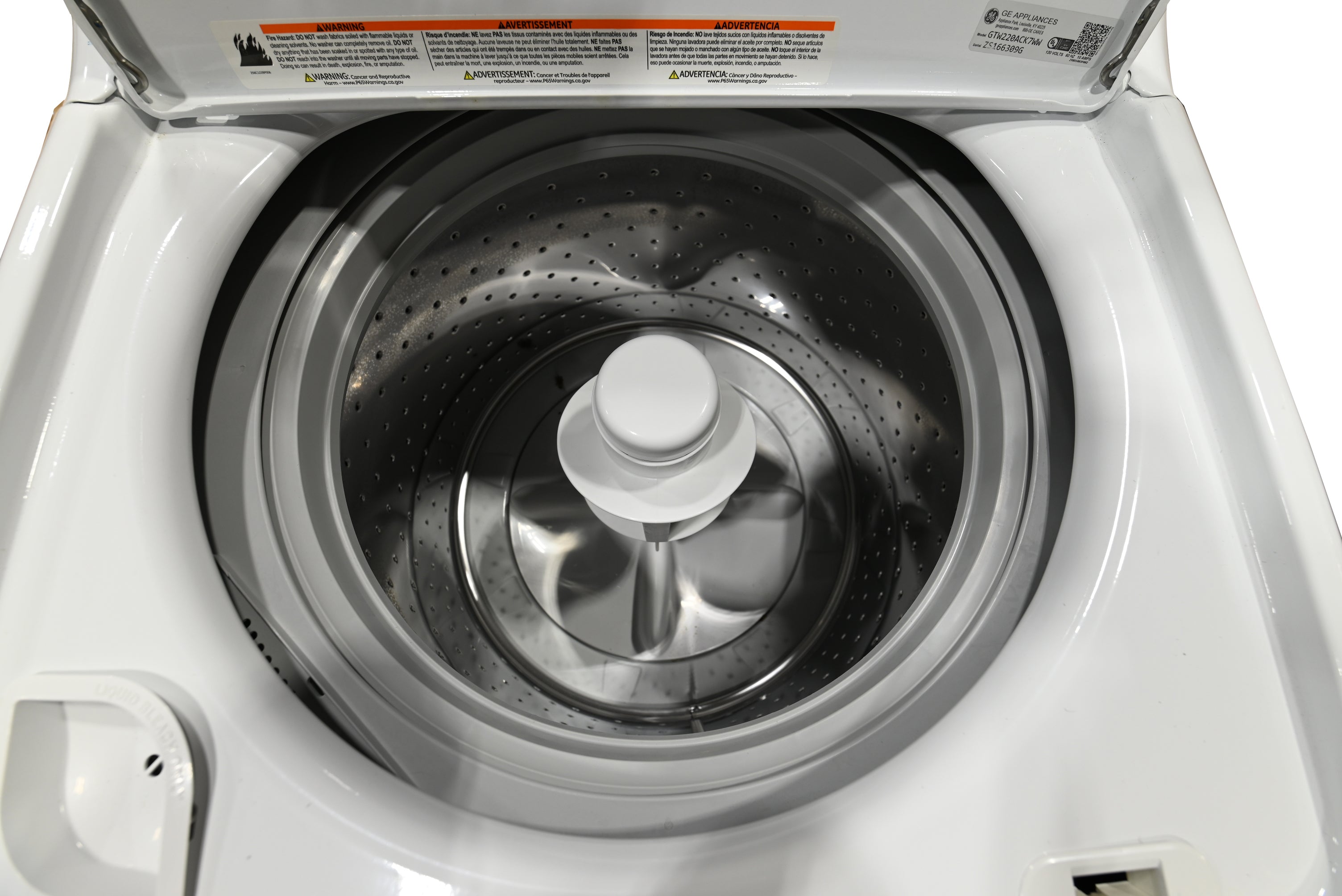 GE GTW220ACK7WW 27" White Top Load Washer