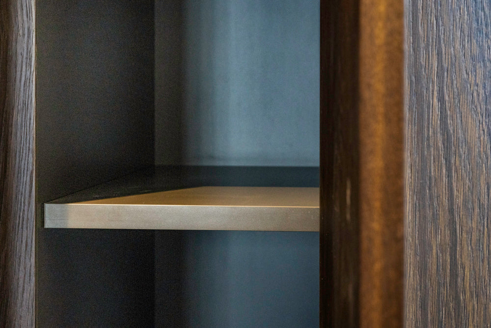 minotticucine Modern Classic Dark Brown Kitchen with Stone Countertops