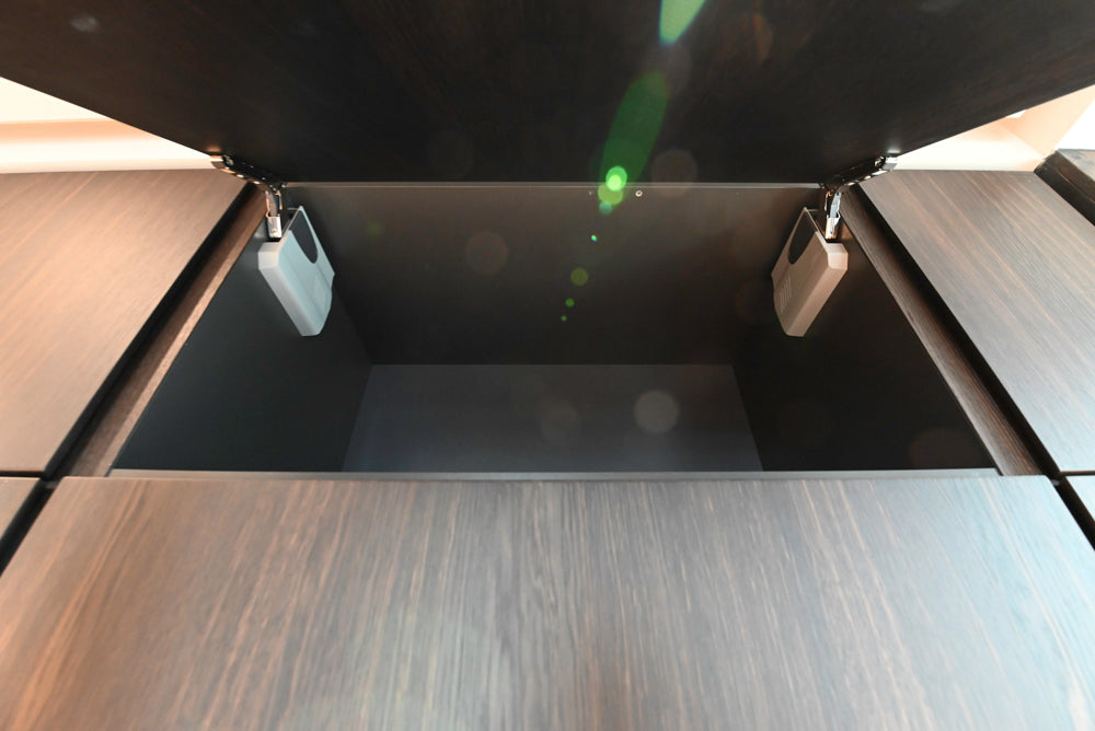 minotticucine Modern Classic Dark Brown Kitchen with Stone Countertops