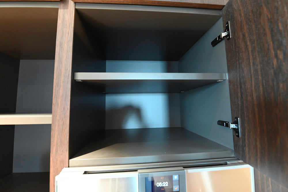 minotticucine Modern Classic Dark Brown Kitchen with Stone Countertops