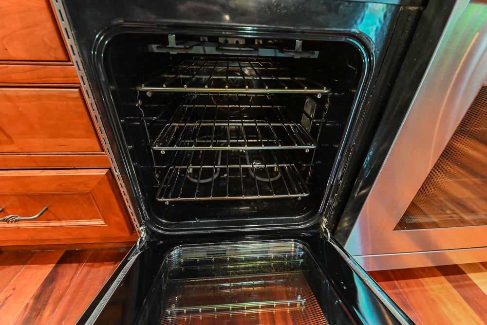 Plain & Fancy Traditional Wooden Kitchen with Island, Quartz Countertops & Appliances