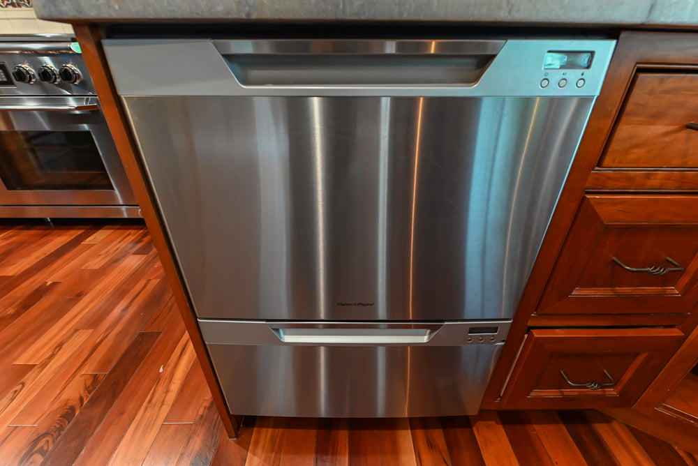 Plain & Fancy Traditional Wooden Kitchen with Island, Quartz Countertops & Appliances
