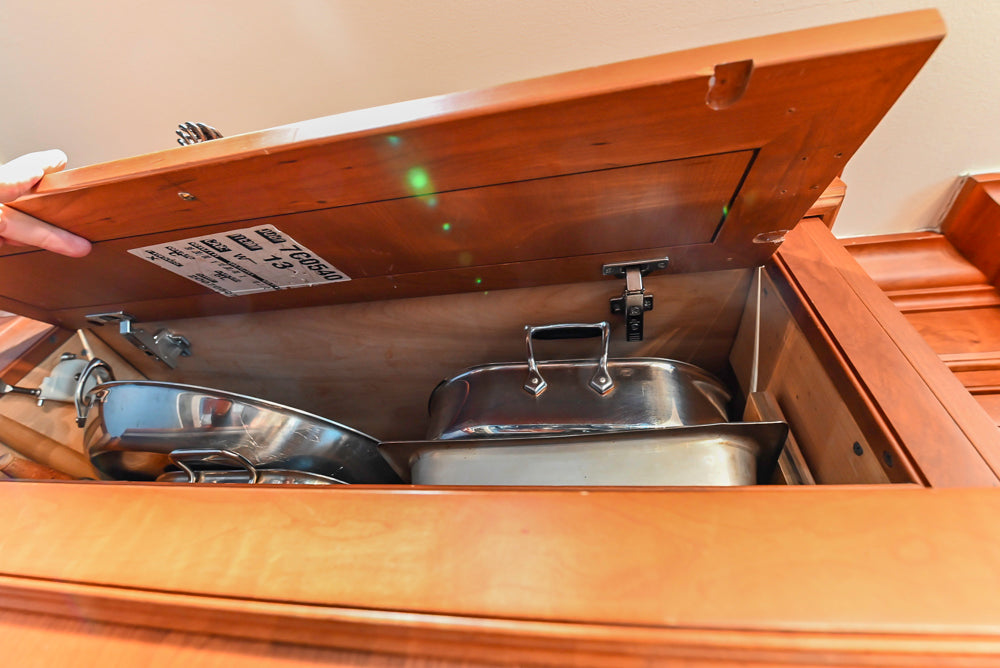 Plain & Fancy Traditional Wooden Kitchen with Island, Quartz Countertops & Appliances