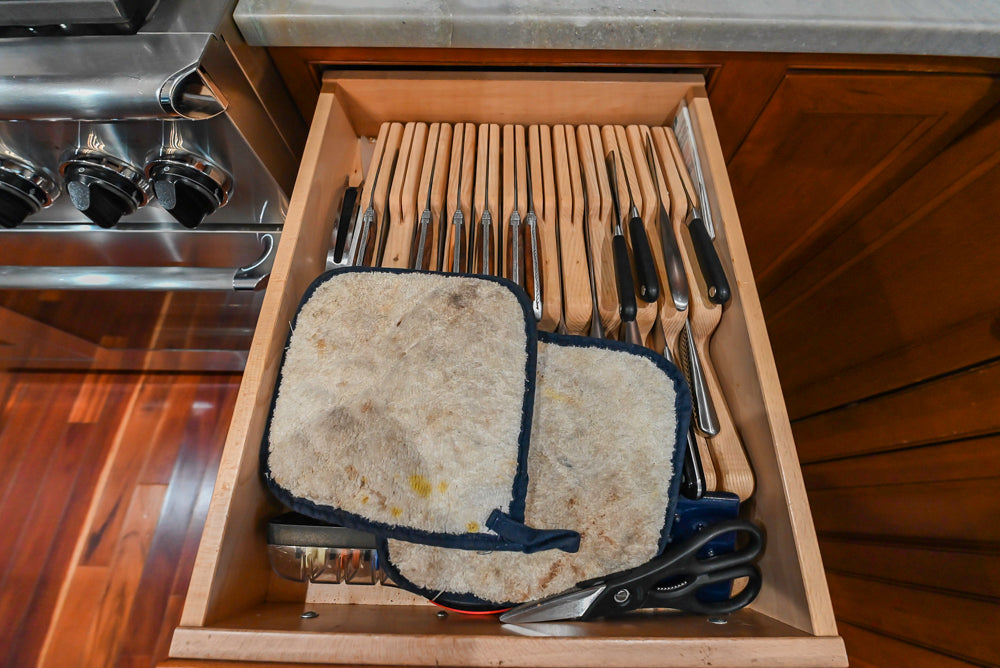 Plain & Fancy Traditional Wooden Kitchen with Island, Quartz Countertops & Appliances