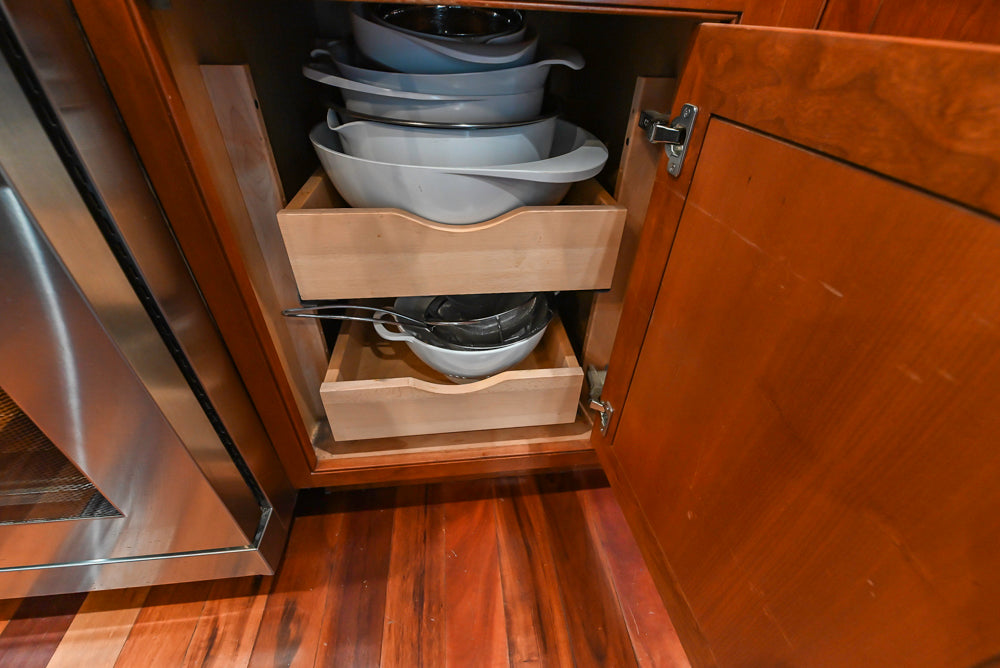 Plain & Fancy Traditional Wooden Kitchen with Island, Quartz Countertops & Appliances