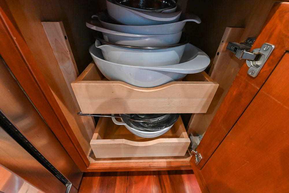 Plain & Fancy Traditional Wooden Kitchen with Island, Quartz Countertops & Appliances
