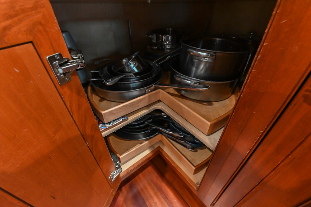 Plain & Fancy Traditional Wooden Kitchen with Island, Quartz Countertops & Appliances