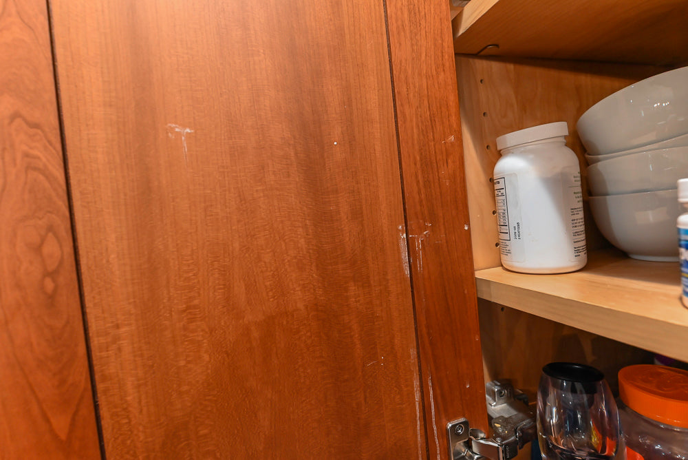 Plain & Fancy Traditional Wooden Kitchen with Island, Quartz Countertops & Appliances