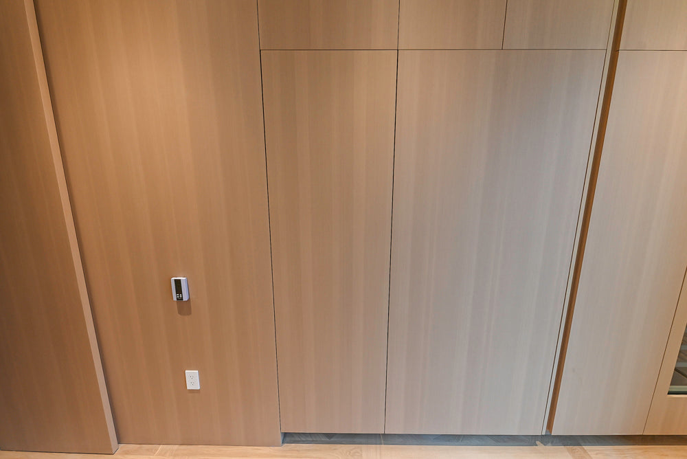 Molteni & C Dada Modern White Oak Kitchen with Marble Countertops & Gaggenau Appliances