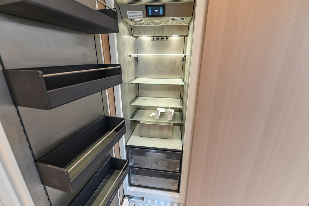 Molteni & C Dada Modern White Oak Kitchen with Marble Countertops & Gaggenau Appliances