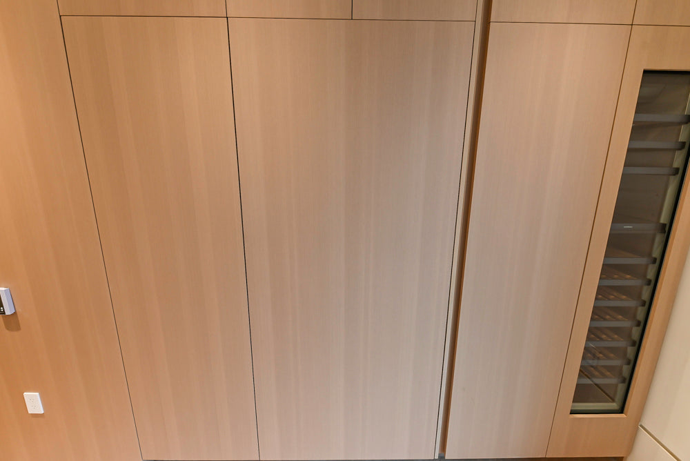 Molteni & C Dada Modern White Oak Kitchen with Marble Countertops & Gaggenau Appliances