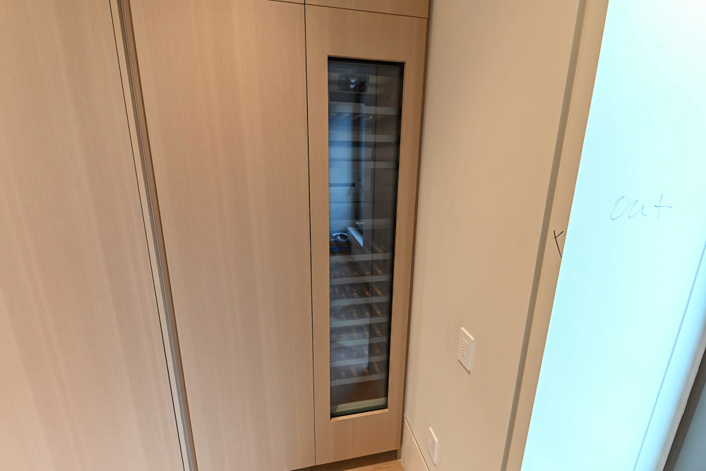 Molteni & C Dada Modern White Oak Kitchen with Marble Countertops & Gaggenau Appliances