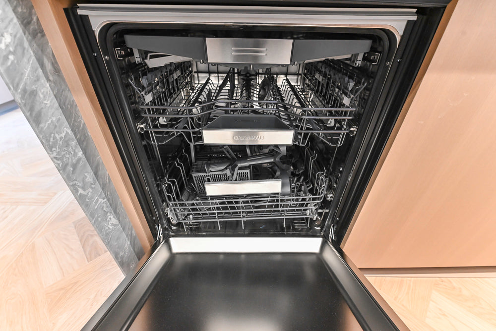 Molteni & C Dada Modern White Oak Kitchen with Marble Countertops & Gaggenau Appliances