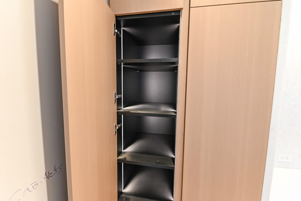 Molteni & C Dada Modern White Oak Kitchen with Marble Countertops & Gaggenau Appliances