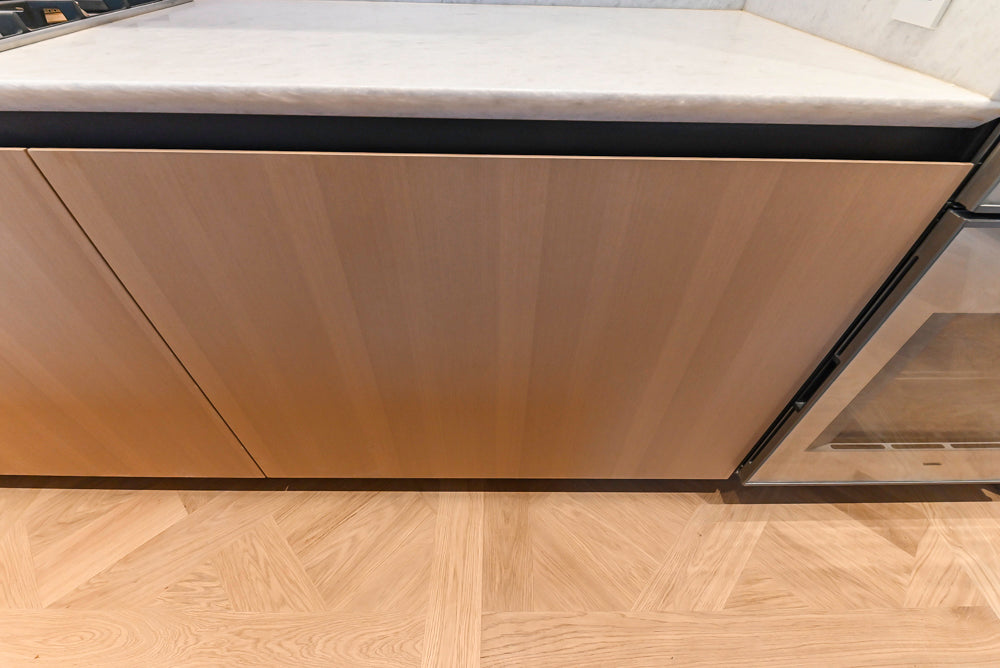 Molteni & C Dada Modern White Oak Kitchen with Marble Countertops & Gaggenau Appliances