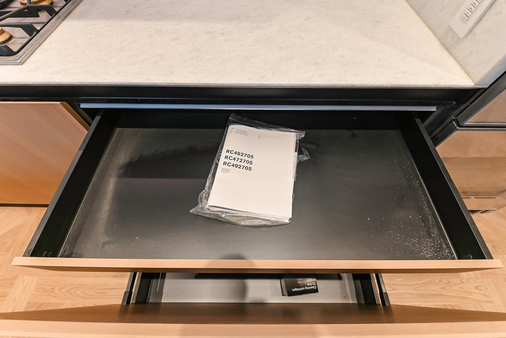 Molteni & C Dada Modern White Oak Kitchen with Marble Countertops & Gaggenau Appliances