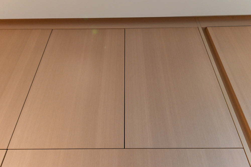 Molteni & C Dada Modern White Oak Kitchen with Marble Countertops & Gaggenau Appliances