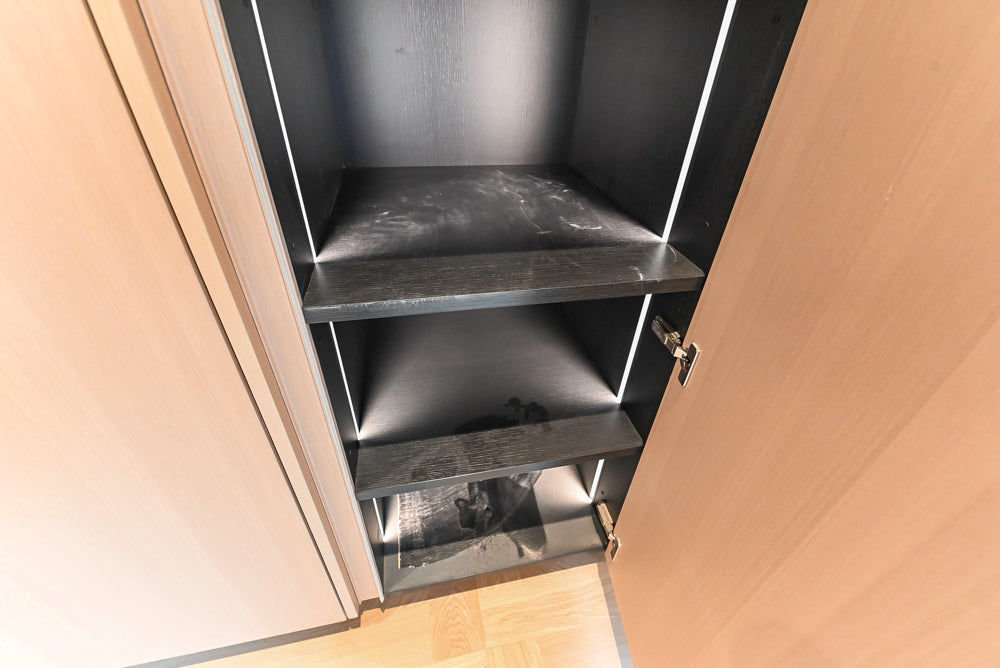 Molteni & C Dada Modern White Oak Kitchen with Marble Countertops & Gaggenau Appliances