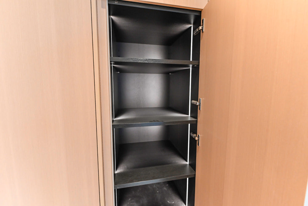 Molteni & C Dada Modern White Oak Kitchen with Marble Countertops & Gaggenau Appliances