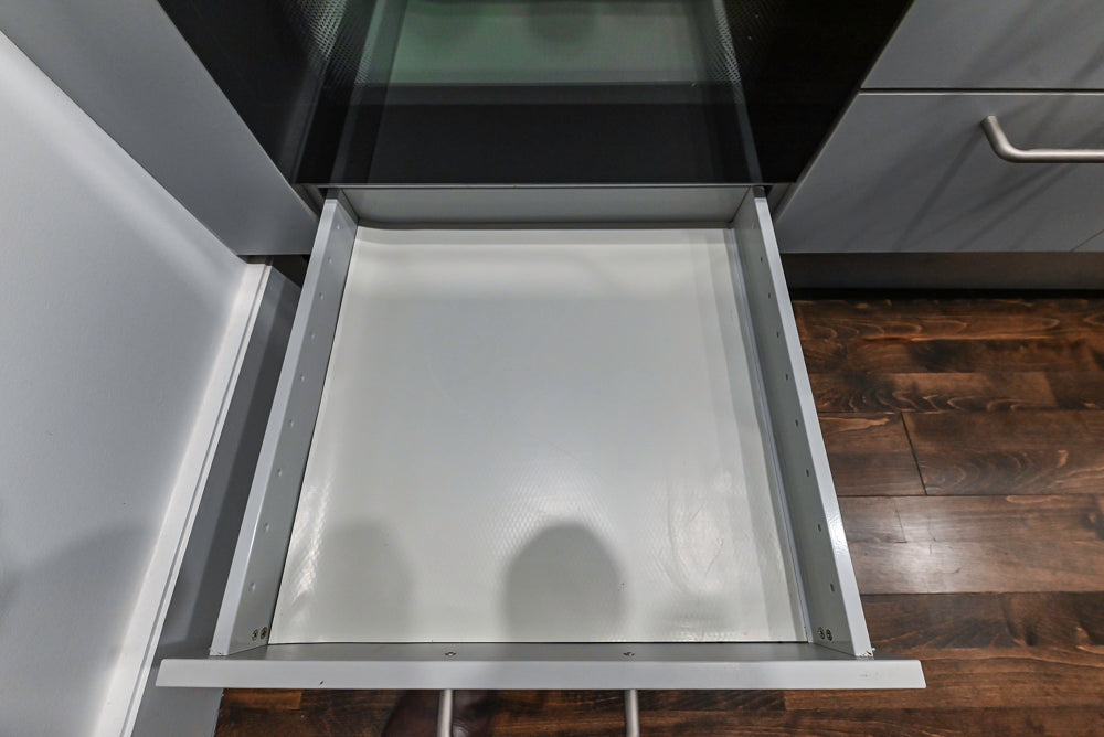 Bulthaup Matte Grey Modern Kitchenette with Miele Appliances