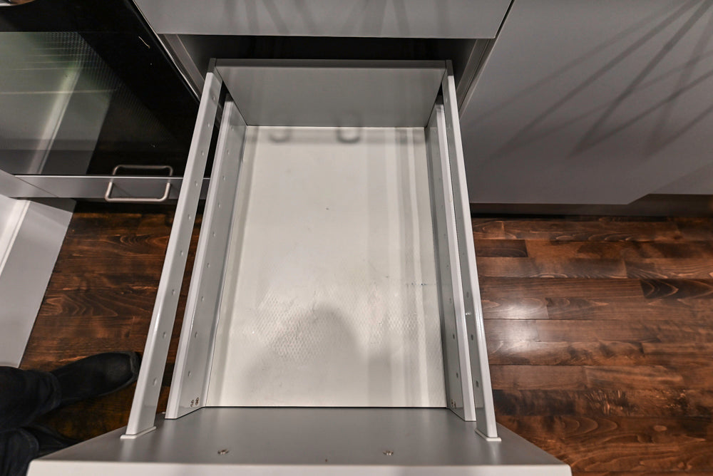 Bulthaup Matte Grey Modern Kitchenette with Miele Appliances