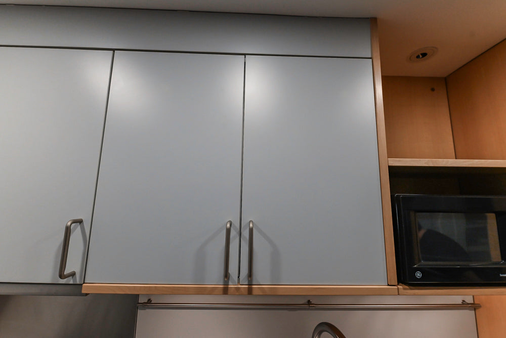 Bulthaup Matte Grey Modern Kitchenette with Miele Appliances