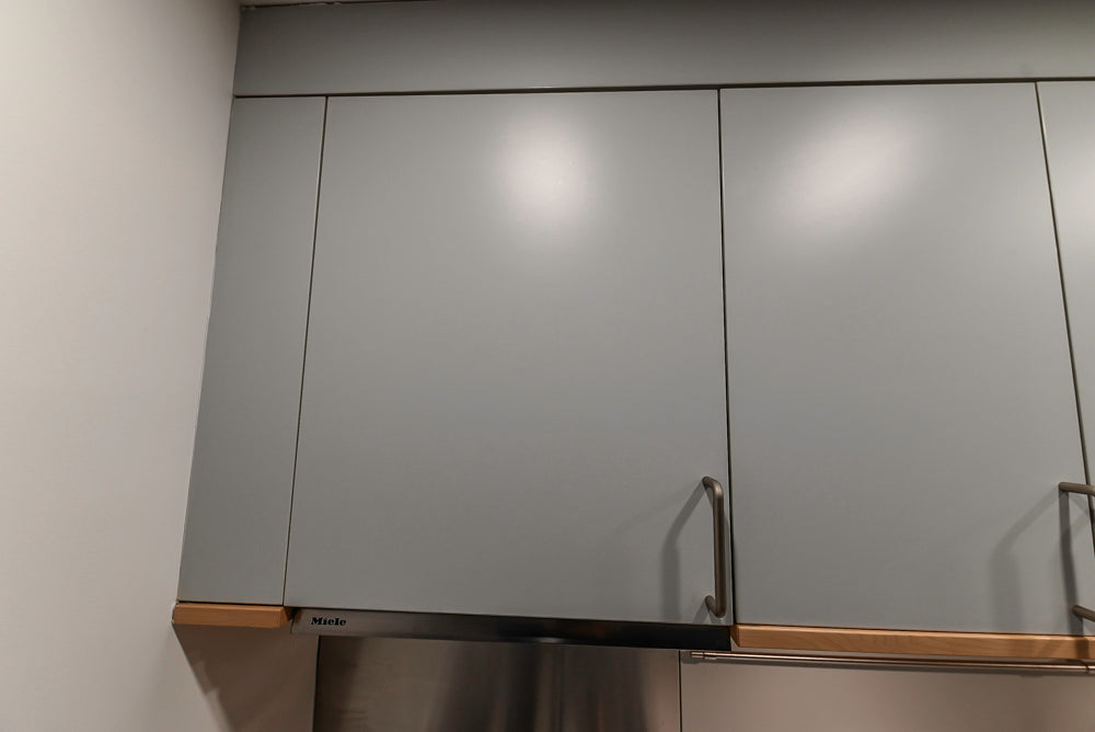 Bulthaup Matte Grey Modern Kitchenette with Miele Appliances