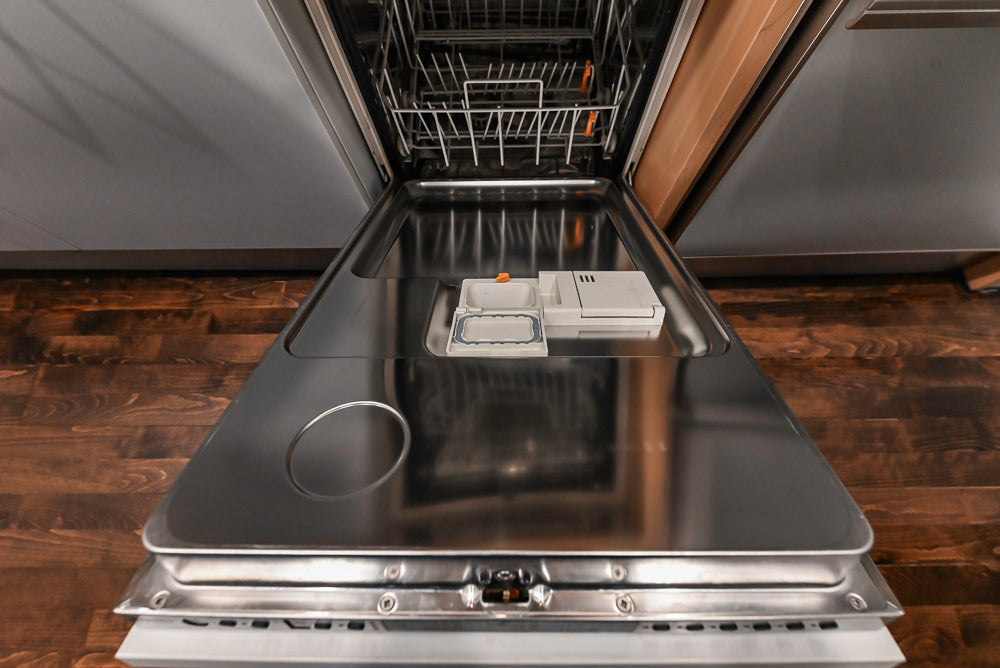 Bulthaup Matte Grey Modern Kitchenette with Miele Appliances