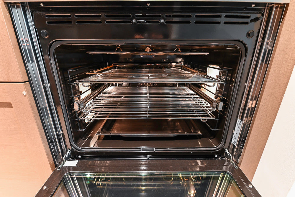 Stevali Brown Oak Transitional Kitchen with Stone Countertops and Luxe Appliances