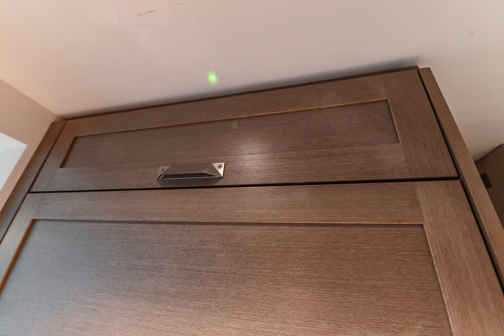 Stevali Brown Oak Transitional Kitchen with Stone Countertops and Luxe Appliances